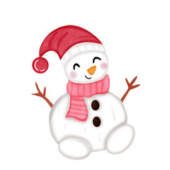 snowman with hat