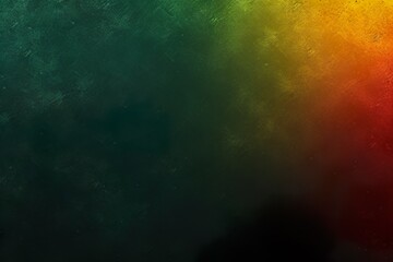Fototapeta premium Abstract color gradient on dark grainy background, green yellow red noise texture header poster banner design, copy space | Generative AI