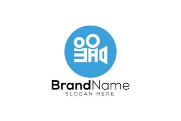 Trendy and Professional letter B A film production company logo design vector template 