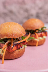 Hamurguesa pequeña vegana