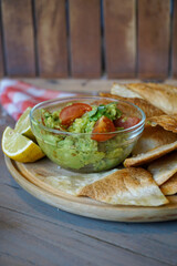 mexican food in a rustic background
