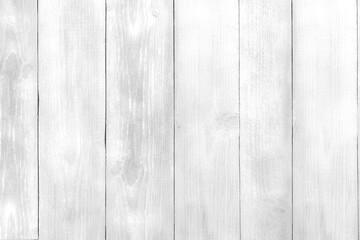 Texture of white wooden planks as background