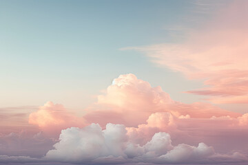 Naklejka na ściany i meble Colourful cloud in the sky for background