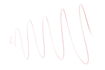 pink pencil strokes isolated on transparent background