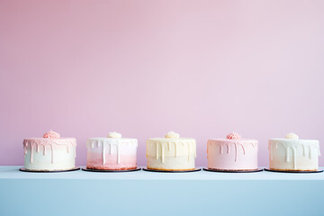 Colourful cake on a clean background