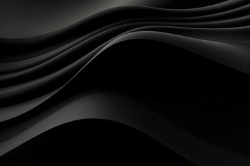 abstract black wave background design, AI generate