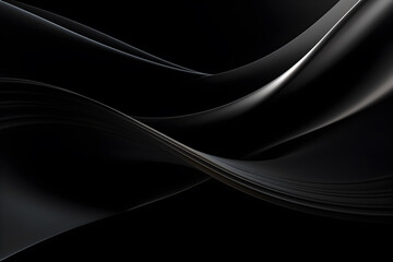 abstract black wave background design, AI generate