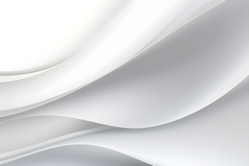 abstract wavy white background wave pattern design, AI generate