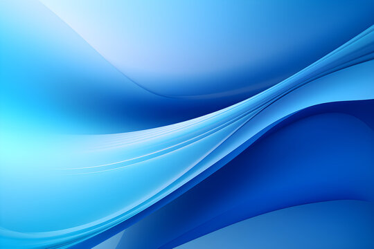 abstract blue wave background, AI generate © Black Pig