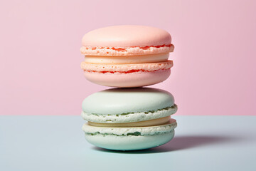 Colourful dessert on a clean background