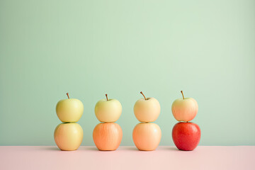 Apples on a clean background
