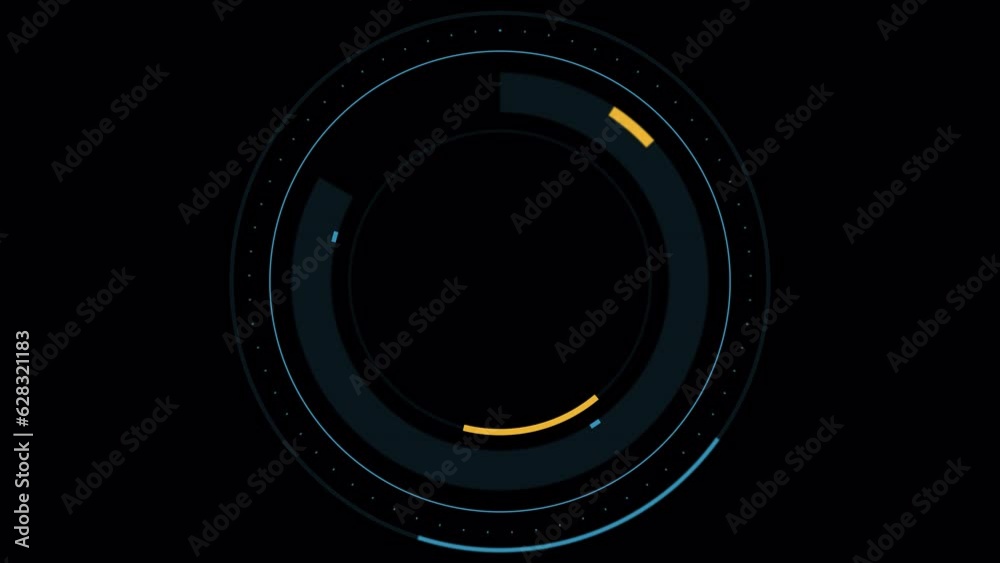 Poster png alpha.abstract circle and line hud technological futuristic elements.