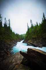 river in the mountains