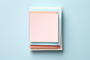 Colourful paper notebooks, simple and clean design