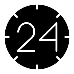 24 hours icon