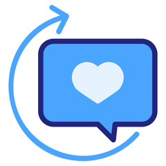  Feedback blue style icon