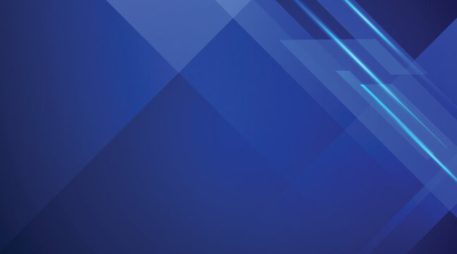 Abtract Blue Background Modern Geometric Shape and Light Lines. Dynamic Shape Composition. Vector Illustration