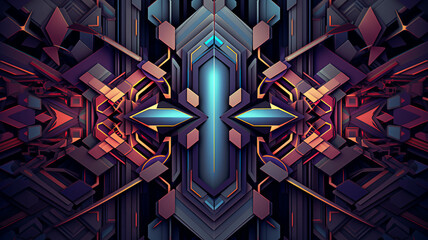 Intricate futuristic Geometric background