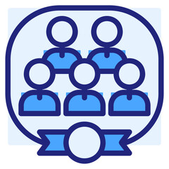  Community blue style icon