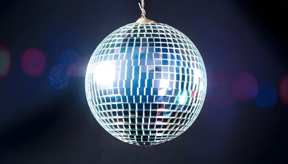 disco ball with lights, Ai generated 