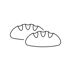 Loaf of bread icon design. isolated on white background. vector illustration