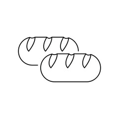 Loaf of bread icon design. isolated on white background. vector illustration
