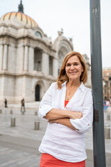 Fototapeta premium portrait of a mature blonde girl 