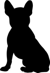 The French Bulldog  illustration for pet or animal concept