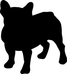The French Bulldog  illustration for pet or animal concept