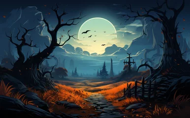 Foto op Plexiglas halloween night landscape © CRYPTOERMD