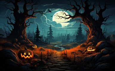 scary halloween background