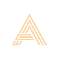 Monogram design vector logo. Monogram initial letter mark A logo design. Monogram design vector logo. Monogram initial letter mark A logo design simple A monogram