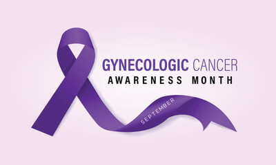 Vector illustration on the theme of Gynecologic Cancer awareness month banner, Holiday, poster, card and background design.