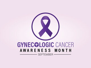 Vector illustration on the theme of Gynecologic Cancer awareness month banner, Holiday, poster, card and background design.