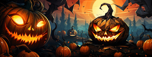 Halloween Scary Jack o Lantern Pumpkin
