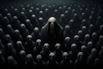 Obraz premium a crowd of creatures