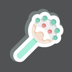 Sticker Cake Pop. related to Decoration symbol. simple design editable. simple illustration