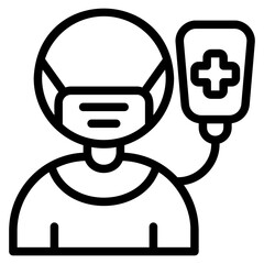  Transfusion outline style icon