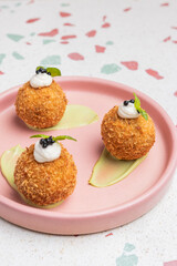 Arancinis vegetarianos, veganos