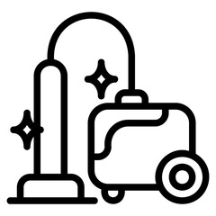  Vacuum cleaner outline style icon