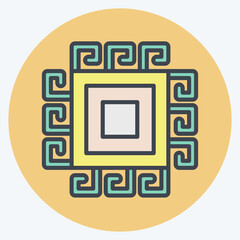 Icon Pattern. related to Decoration symbol. color mate style. simple design editable. simple illustration