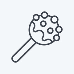Icon Cake Pop. related to Decoration symbol. line style. simple design editable. simple illustration
