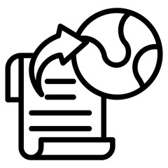  Publishing  outline style icon