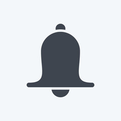 Icon Bell. related to Decoration symbol. glyph style. simple design editable. simple illustration