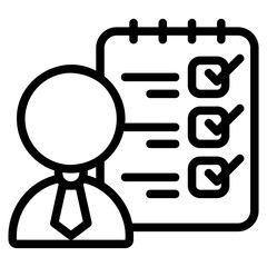  curator outline style icon