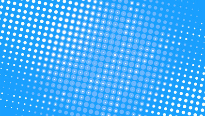 blue dot halftone background with retro style