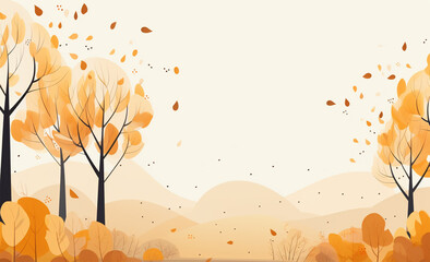 illustrated Autumn background