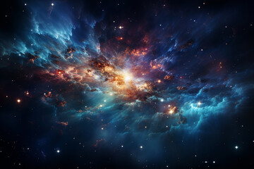 Obraz na płótnie Canvas Universe_Space_and_Galaxy_Bigbang_super