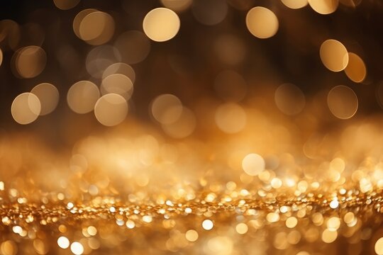 A luxurious high-line gold metallic texture with sparkling bokeh elements, exuding opulence and elegance.