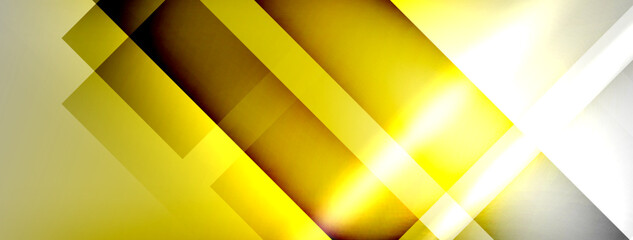 Obraz premium Light and shadow squares and lines abstract background